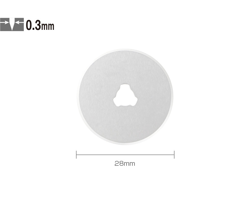 OLFA 28mm Rotary Cutter Replacement Blades RB28-2 Pack
