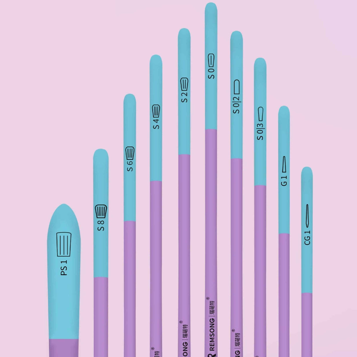 REMSONG Watercolor Brushes Professional Set 10 Pack