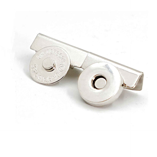 17mm Heavy-Duty Magnetic Clasp with Clip Extra Thick Closure 10pcs Silver