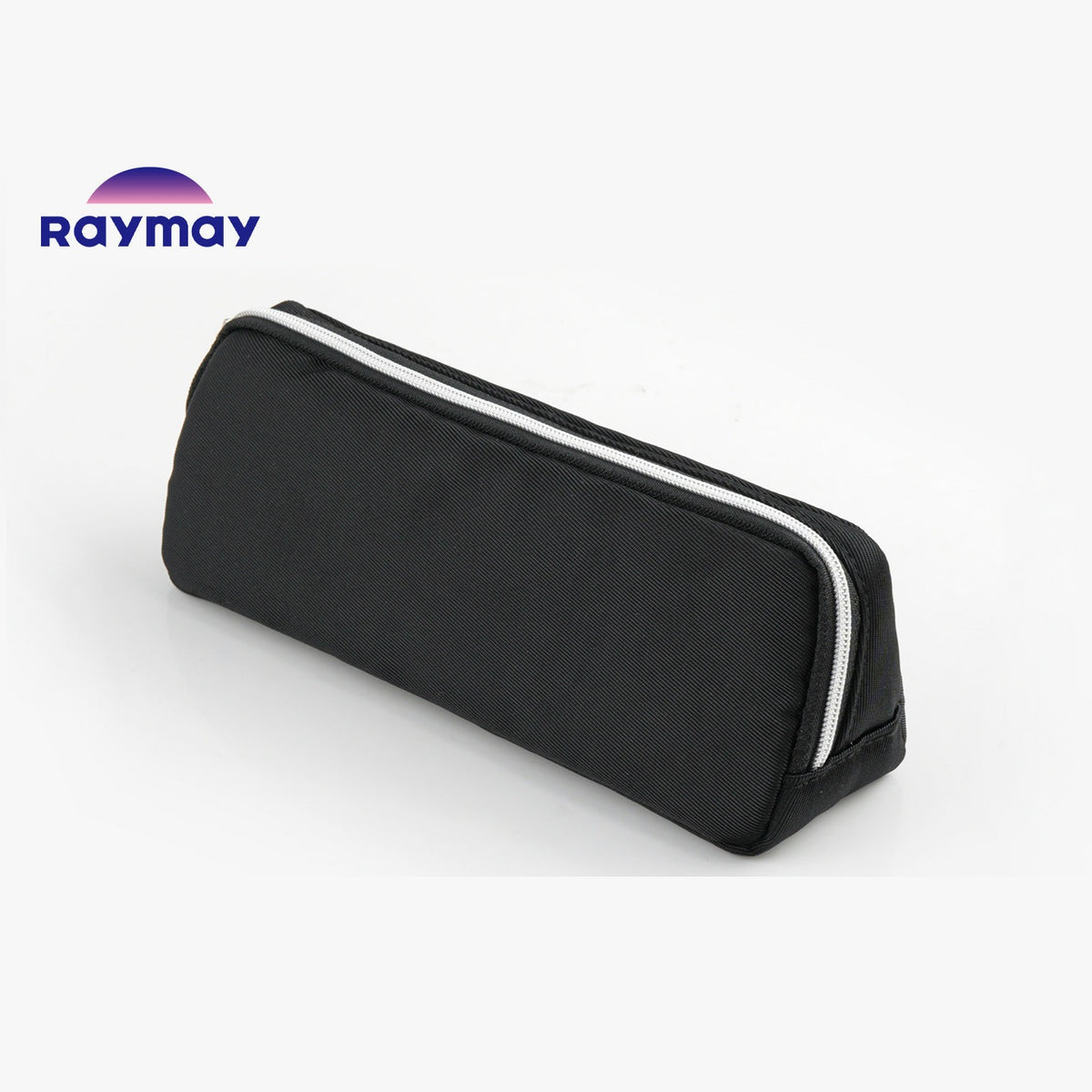 Raymay Patamie Magnetic Triangular Pencil Case – Snap-Open Magnetic Closure | W200 × H70 × D50mm | Polyester 60g | Made in Japan Black