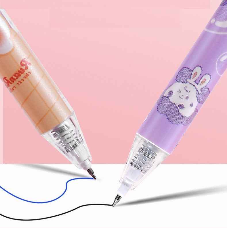 SHANDS Cheese Rabbit Erasable Gel Pens 12 Pack(6 Blue 6 Blue Ink)