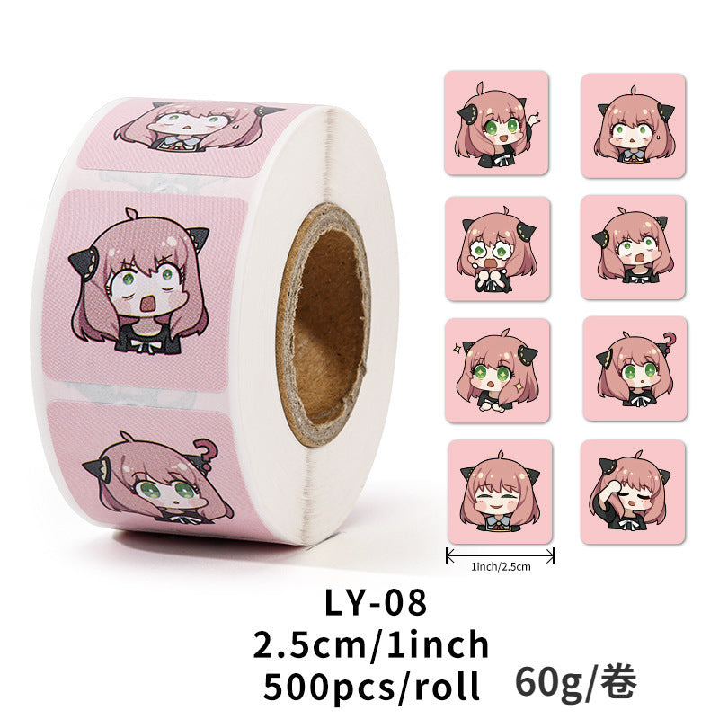 6 Rolls Motivational Sanrio Stickers for Kids 3000pcs 1 Inch