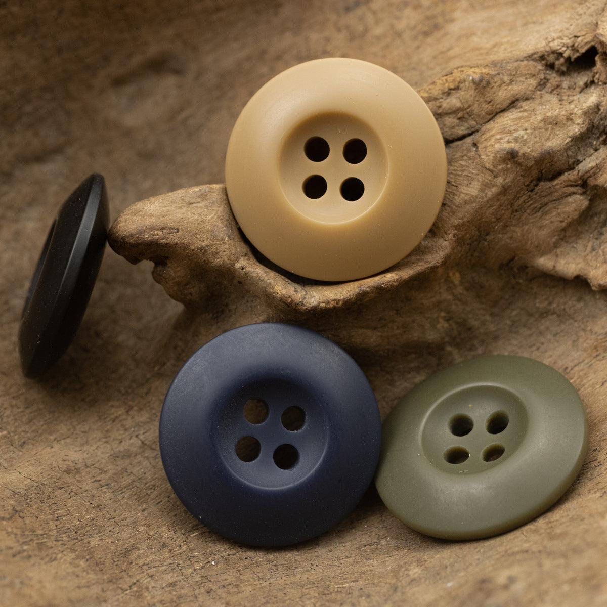 Double-Sided Resin Buttons for Corduroy Jackets 50 Pack
