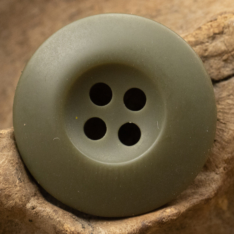 Double-Sided Resin Buttons for Corduroy Jackets 50 Pack Army Green