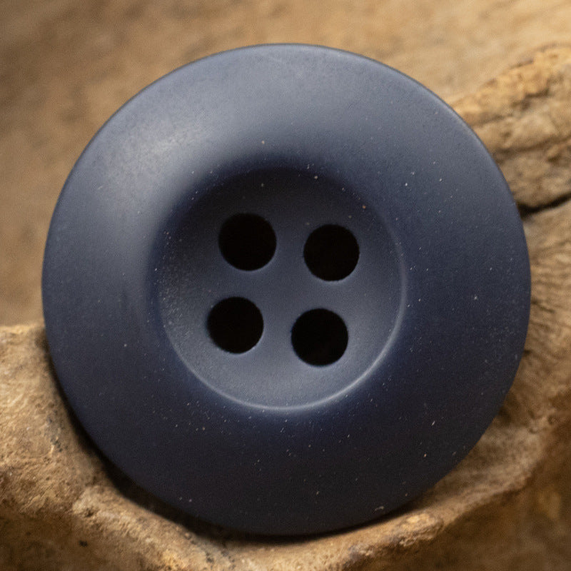 Double-Sided Resin Buttons for Corduroy Jackets 50 Pack Deep Blue
