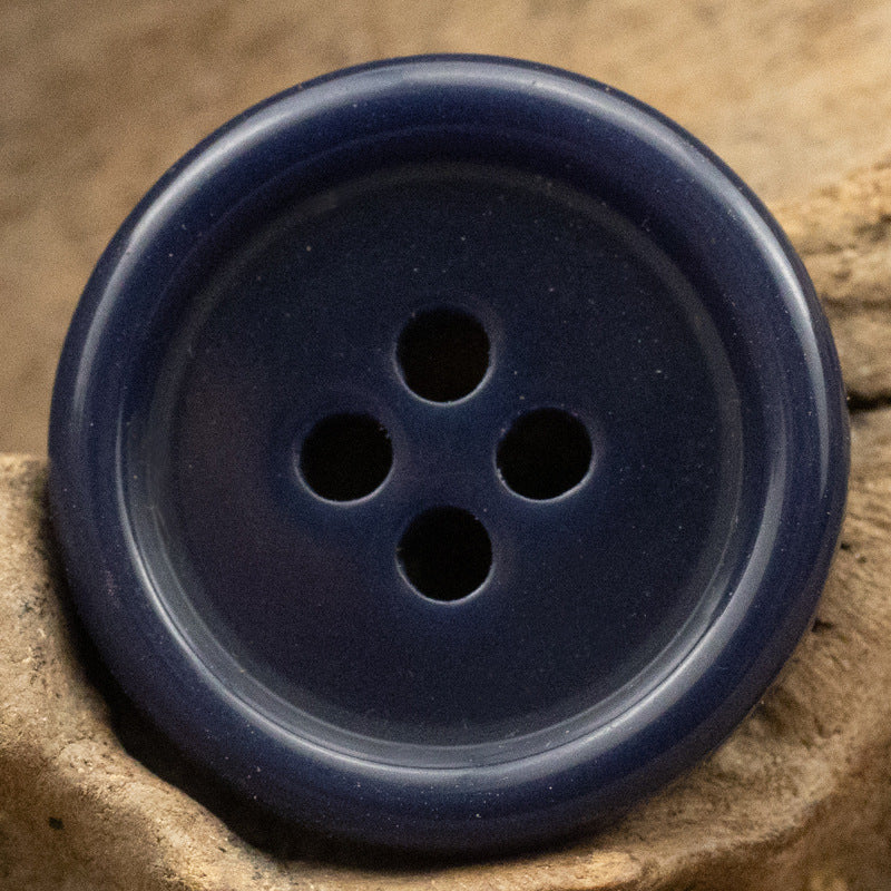 Solid Color Suit Uniform Resin Buttons 100 Pack Blue