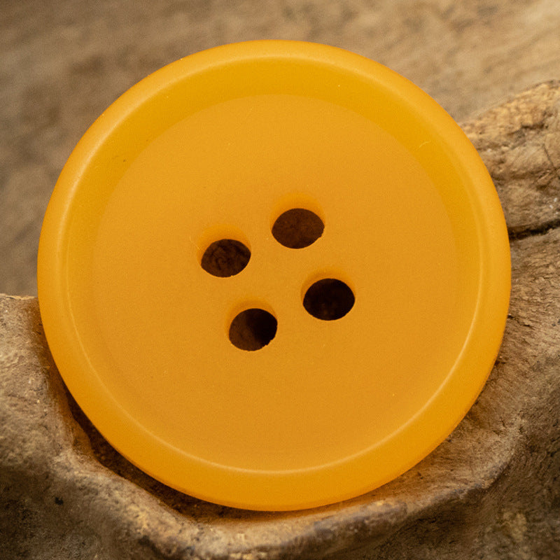Pastel Color Resin Flat Buttons 20pcs Orange