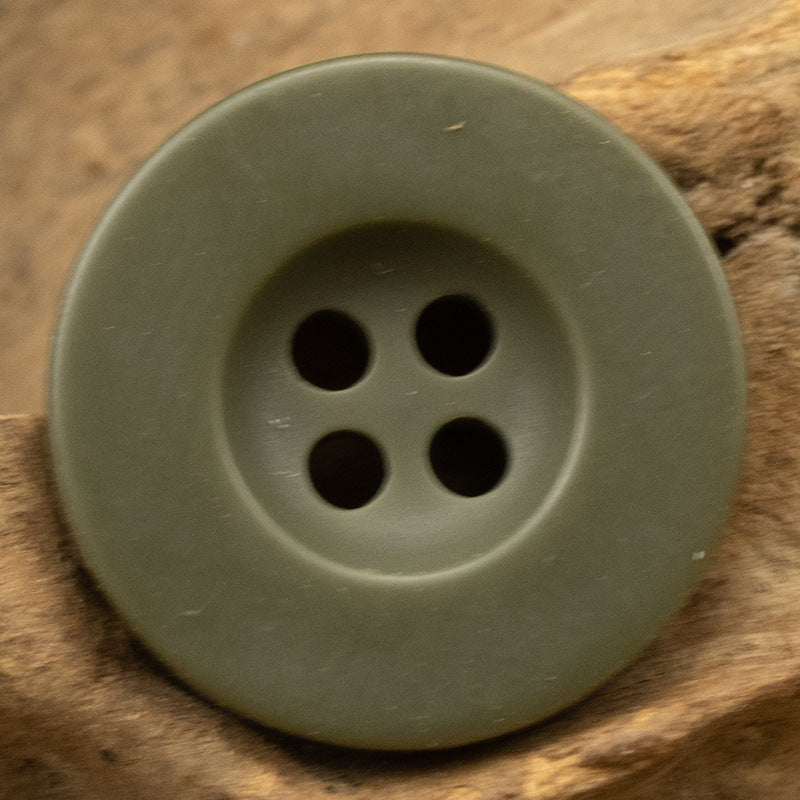 Vintage Jacket Sweater Resin Buttons 50pcs Army Green
