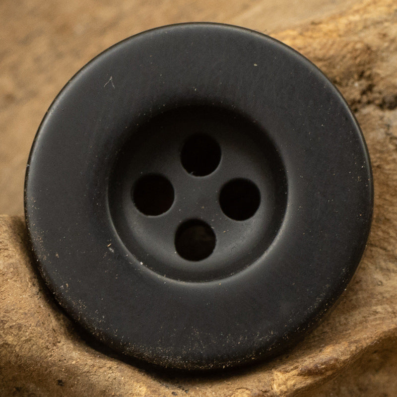 Vintage Jacket Sweater Resin Buttons 50pcs Black