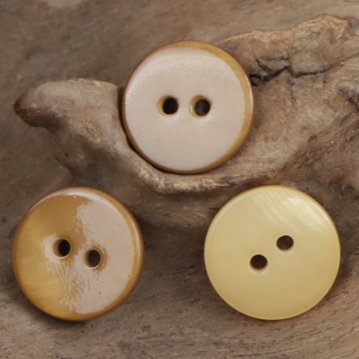 Dual Flat Two-Hole Shell Buttons for DIY Bracelets,10PCS
