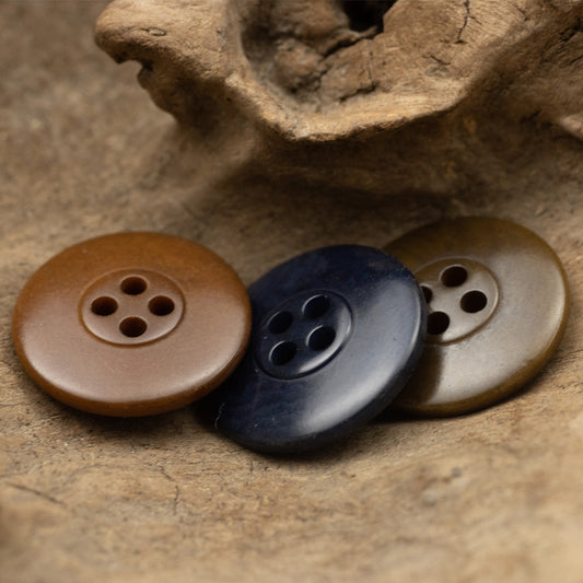Authentic Tagua Nut Buttons Vintage Bread Lozenge Design,10PCS