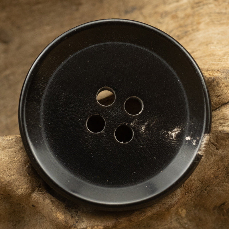 Black Horn Buttons for Winter Outwear 10pcs C