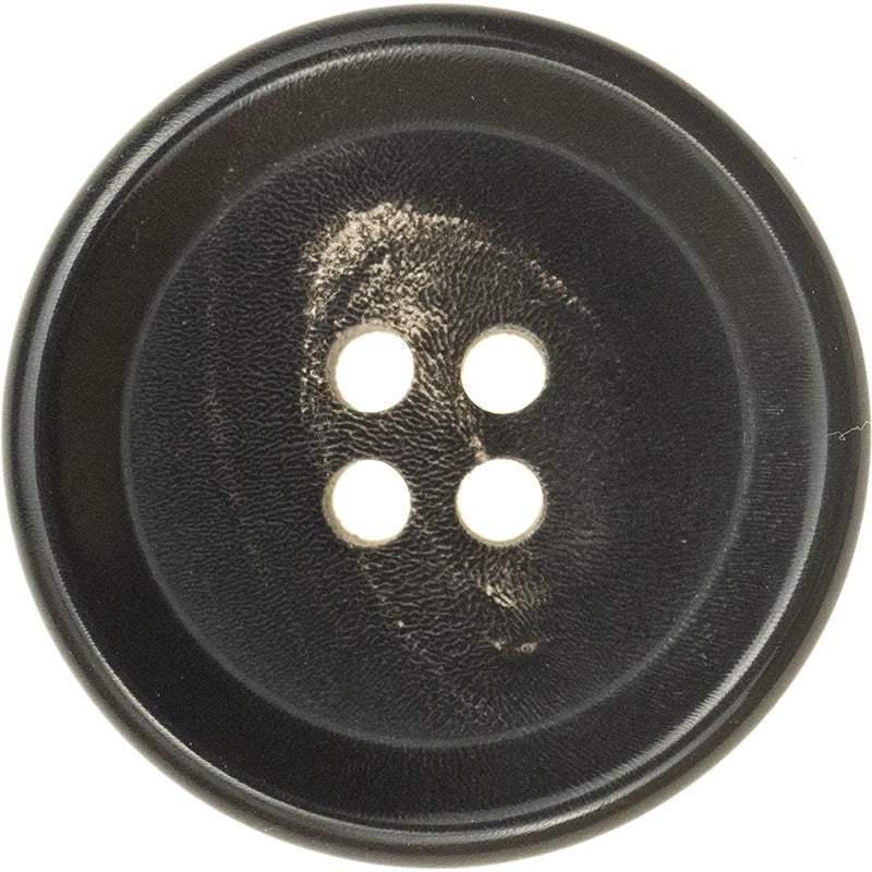 15-25mm Vintage Dark Coffee Black Genuine Horn Buttons 10pcs Black