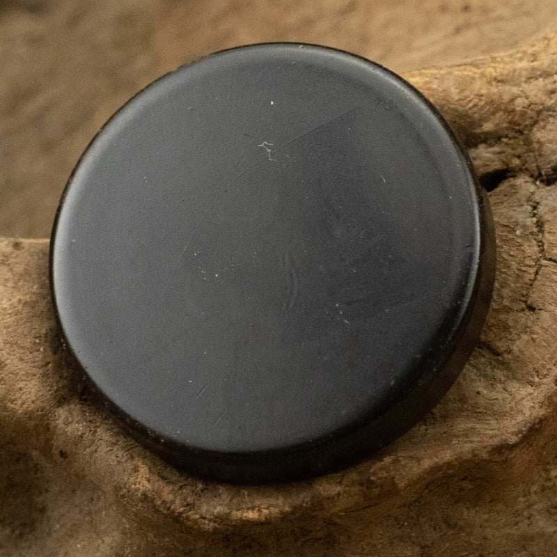 Round Flat Metal Buttons with Shank for Cargo Pants - 20pcs Matte Black