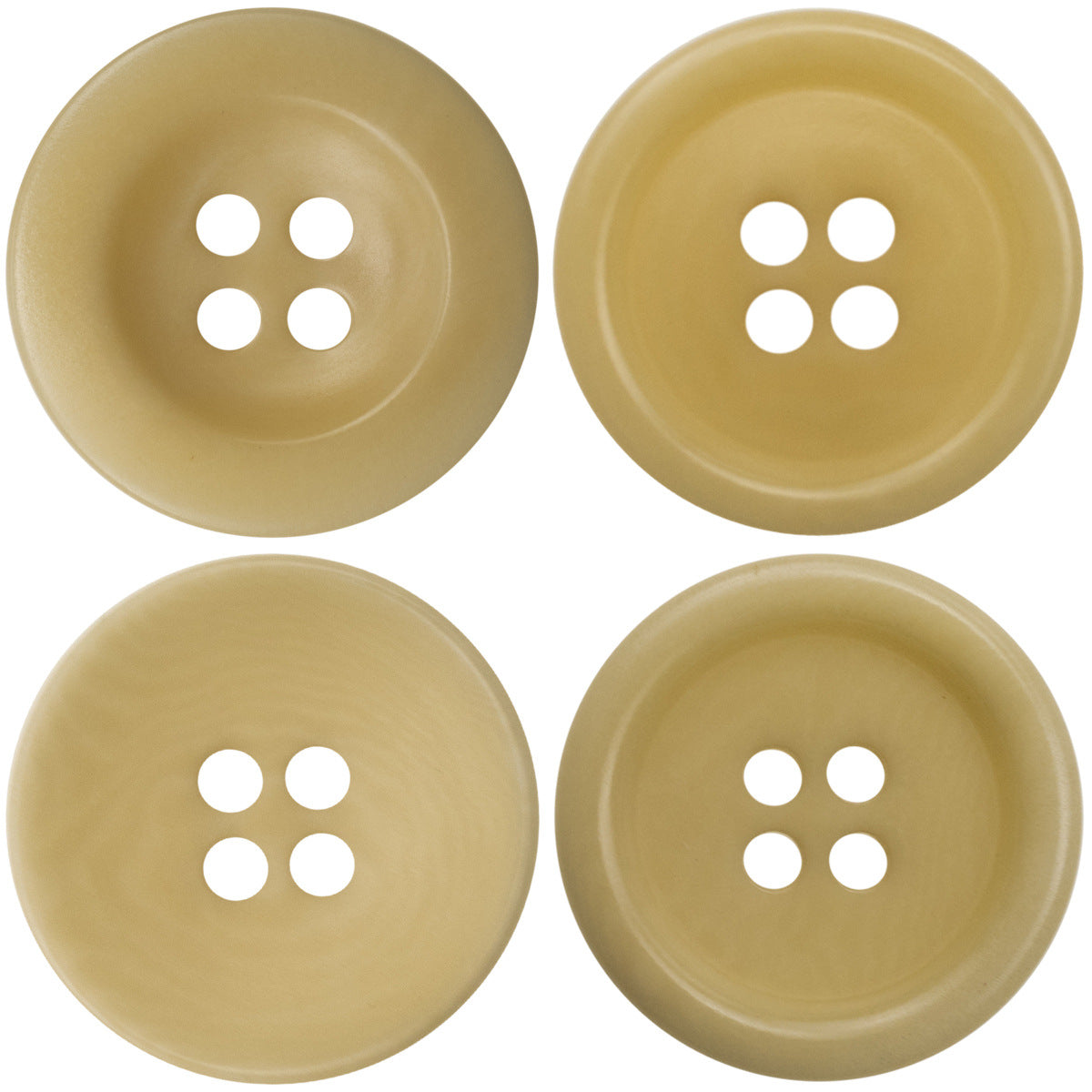15-20MM Light Yellow Eco-Friendly Fruit Buttons 10pcs