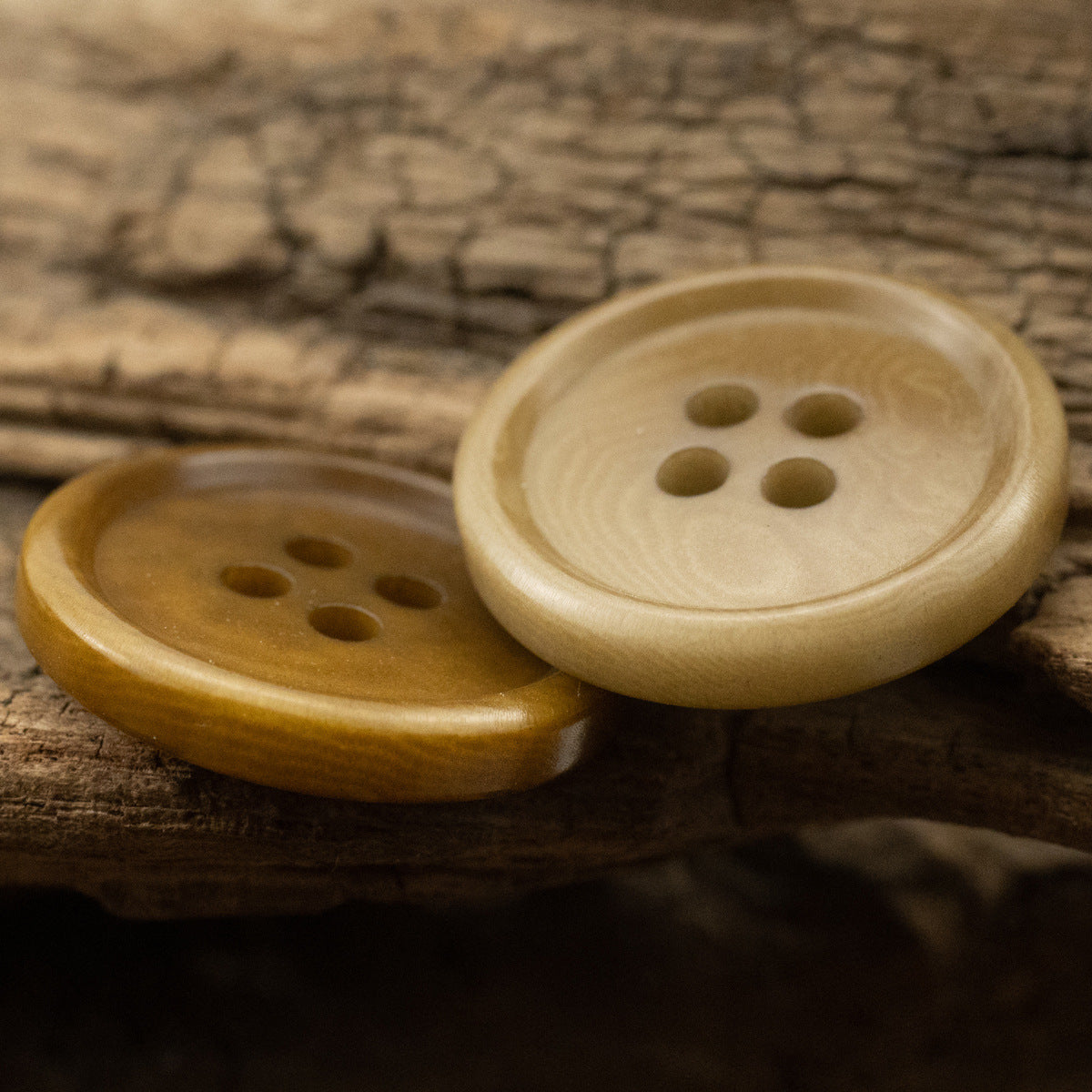15MM/20MM Khaki Eco-Friendly and Sustainable Fruit Buttons 10pcs