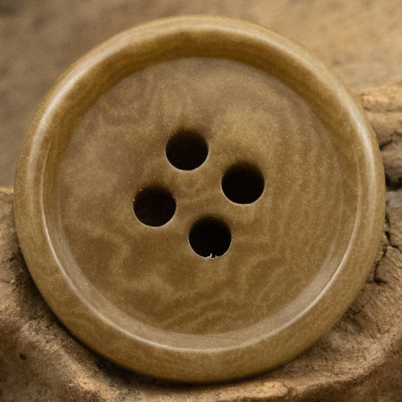 15MM/20MM Khaki Eco-Friendly and Sustainable Fruit Buttons 10pcs Light Khaki