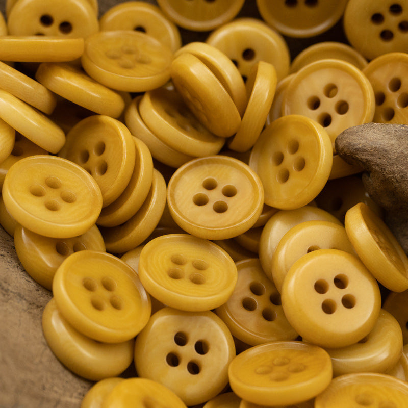 11.5/12.5mm Natural Fruit Buttons for Neutral Fashion Shirts 10pcs Orange