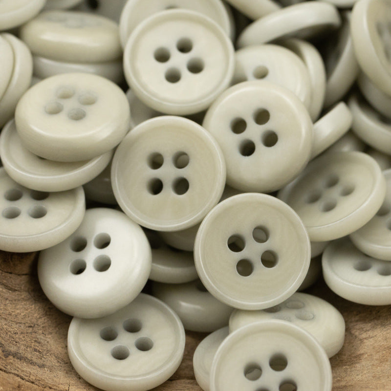 11.5/12.5mm Natural Fruit Buttons for Neutral Fashion Shirts 10pcs Beige