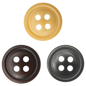 11.5mm Orange, Wine Red and Dark Green Resin Buttons for Shirts 60 Pack