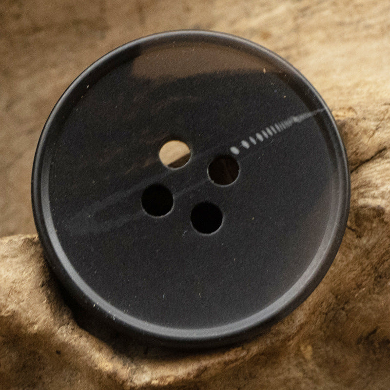 15-30mm River Pattern Black Khaki Dark Blue Resin Buttons 40 Pack