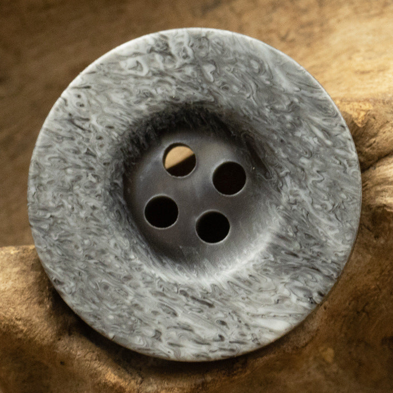 Imitation Marble Pattern Garment Resin Buttons,20pcs Gray