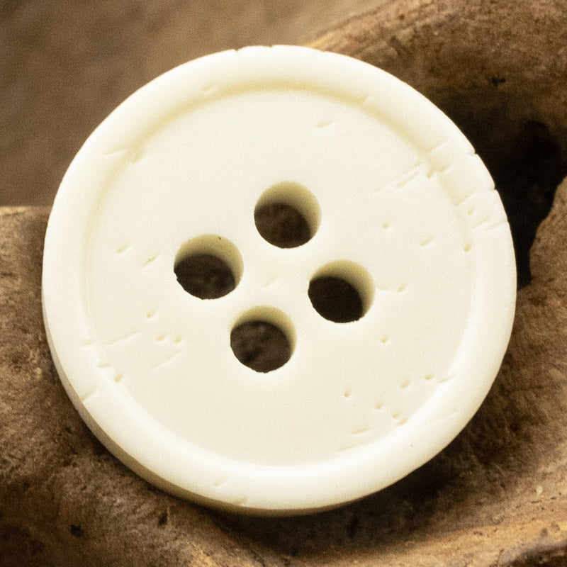 Imitation Bone Grain Distressed Resin Buttons for Denim Shirts 40 Pack