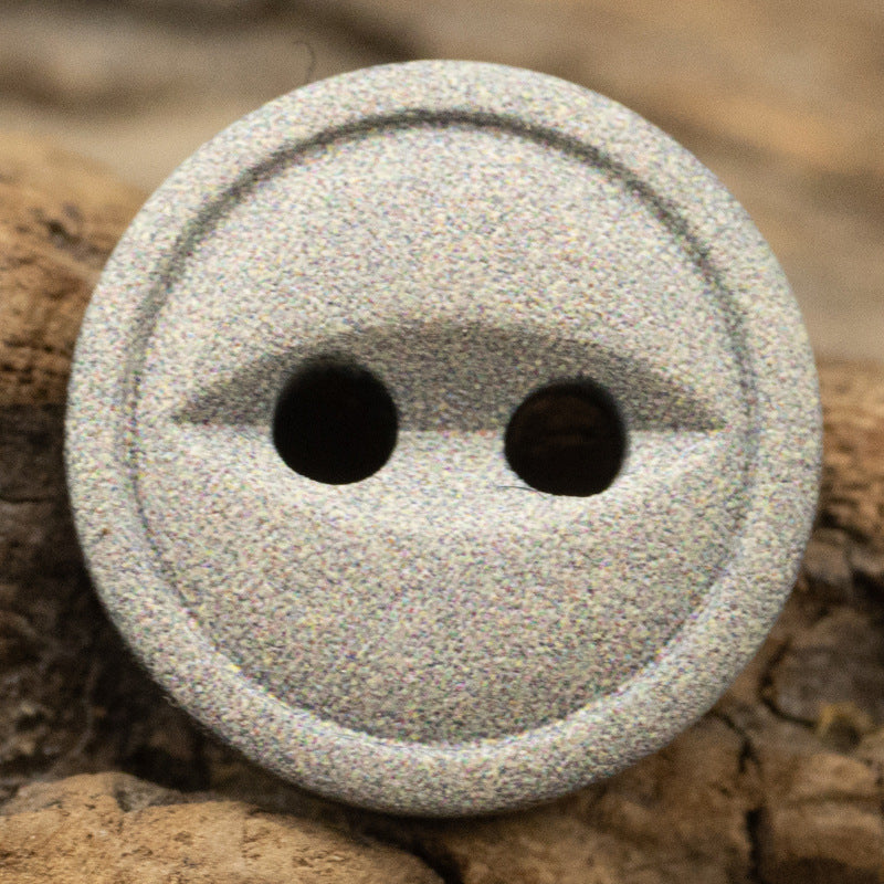 10/11.5mm Starry Gray Fish-Eye Resin Color-Printed Buttons 40pcs Gray