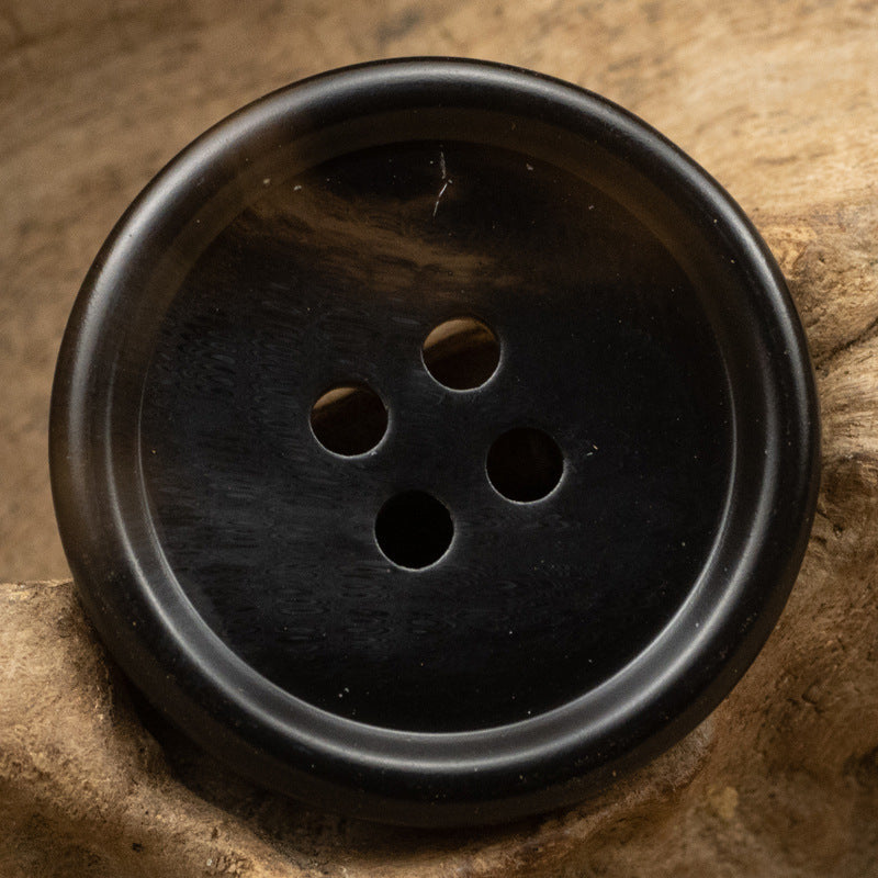 15-30MM Brown Four-Hole Resin Buttons for Casual Pants 40 Pack