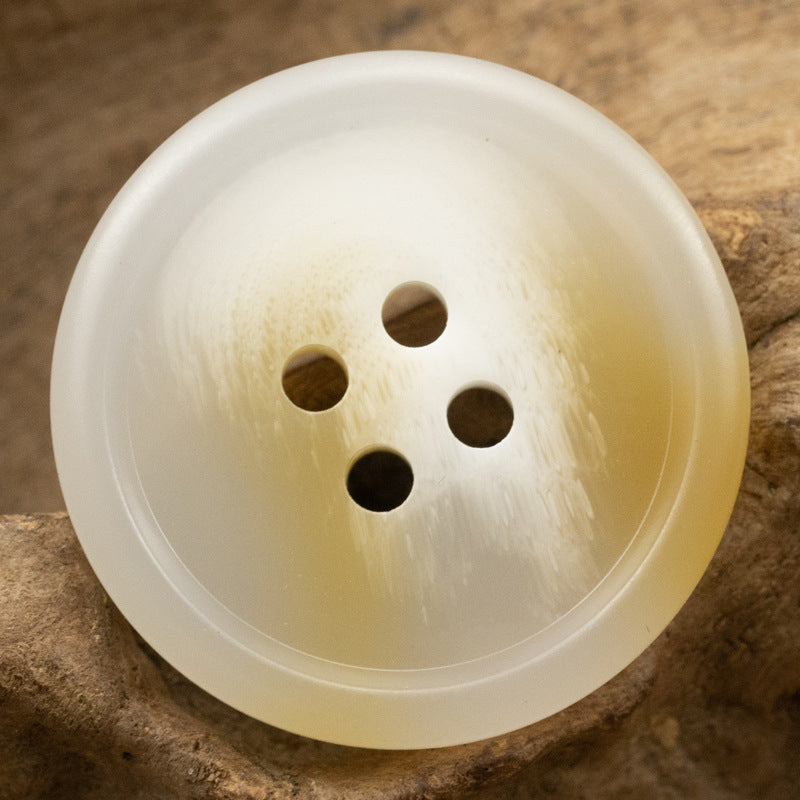 15-30MM Brown Four-Hole Resin Buttons for Casual Pants 40 Pack