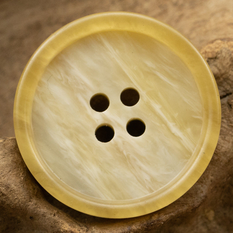 Gray Black Wood Grain Resin Buttons for Casual Pants 50 Pack