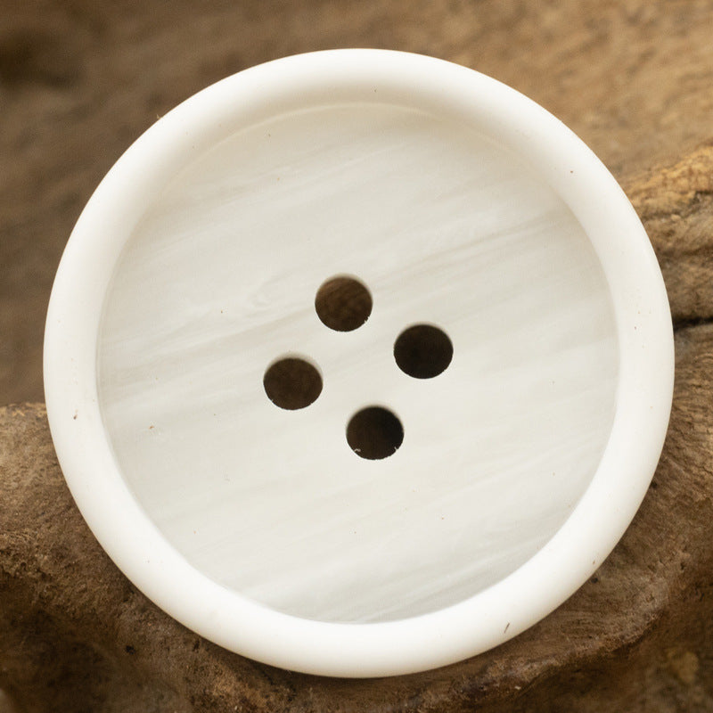 Gray Black Wood Grain Resin Buttons for Casual Pants 50 Pack