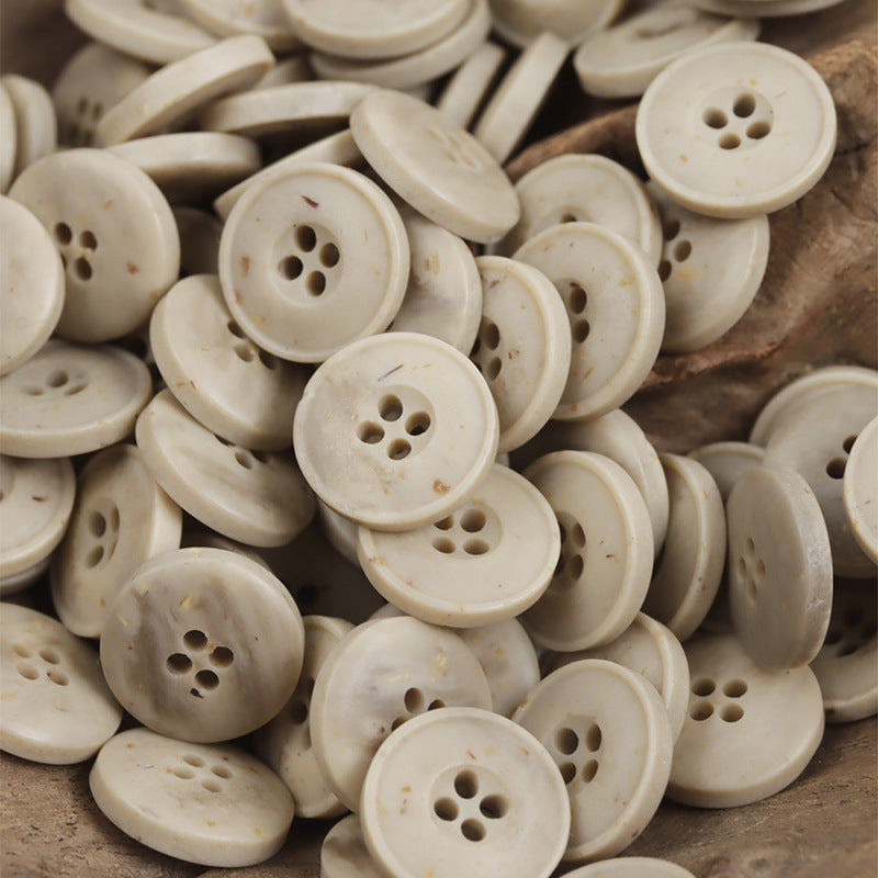 10/11.5/12.5mm Round 4 Hole Resin Buttons for Shirts 50 Pack