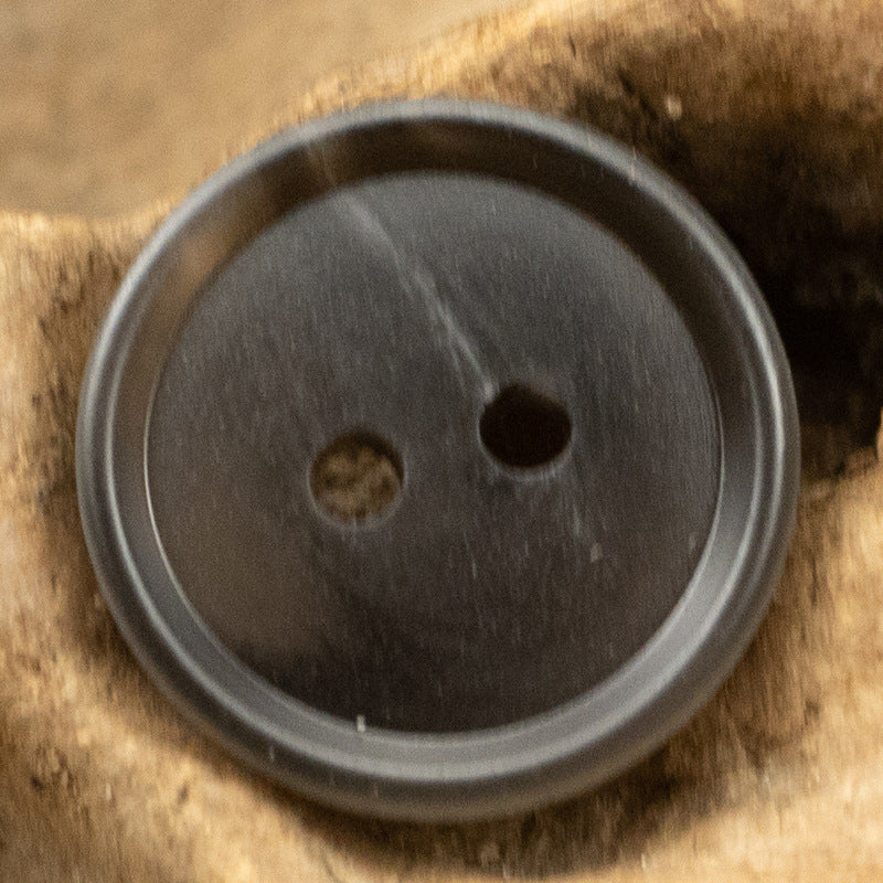 11.5mm 2 Hole Matte Khaki Resin Button for Polo Shirt Collar 45 Pack