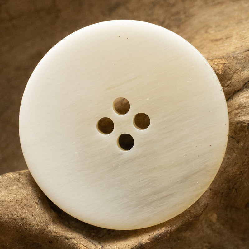 15-30mm Gradient Imitation Amber Pattern Resin Buttons 20pcs Light Yellow