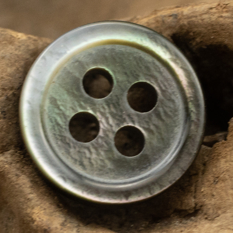 11.5mm Black Shell Buttons for Lace and Silk Tops,10pcs A