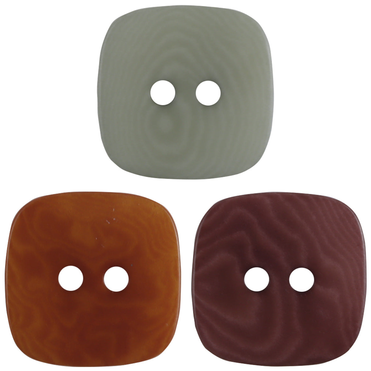 Square Natural Tagut Nut Buttons for Women's Fashion Cardigans,10pcs