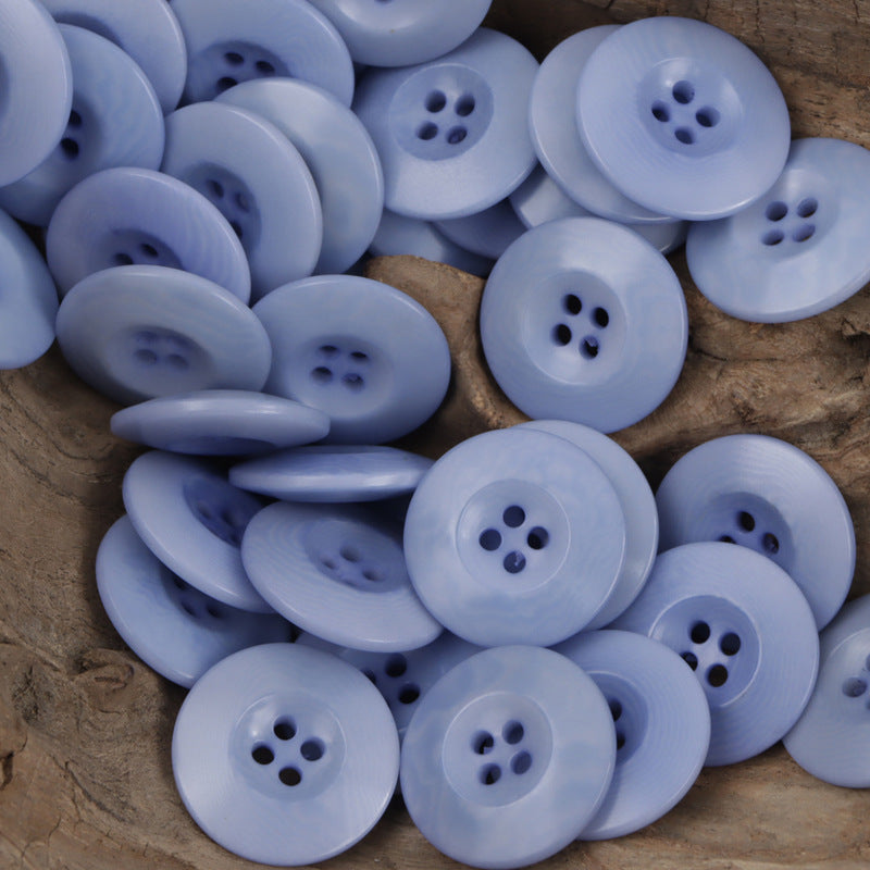 Double-Sided Chinese Style Natural Fruit Buttons 10pcs Blue Purple
