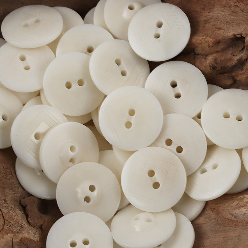 Creative Chessboard UFO Natural Tagua Nut Buttons,10pcs Beige