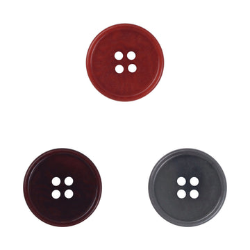 Dark Red Natural Tagut Nut Buttons for Suits Trousers 10pcs