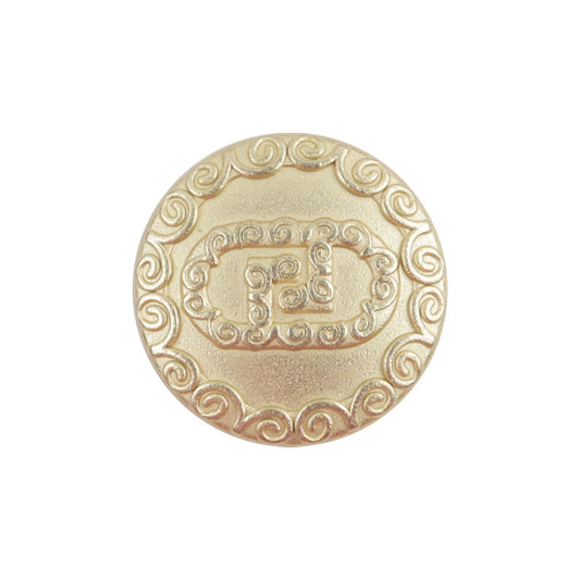 Golden Auspicious Cloud Metal Buttons for Woolen Short Coats 10pcs
