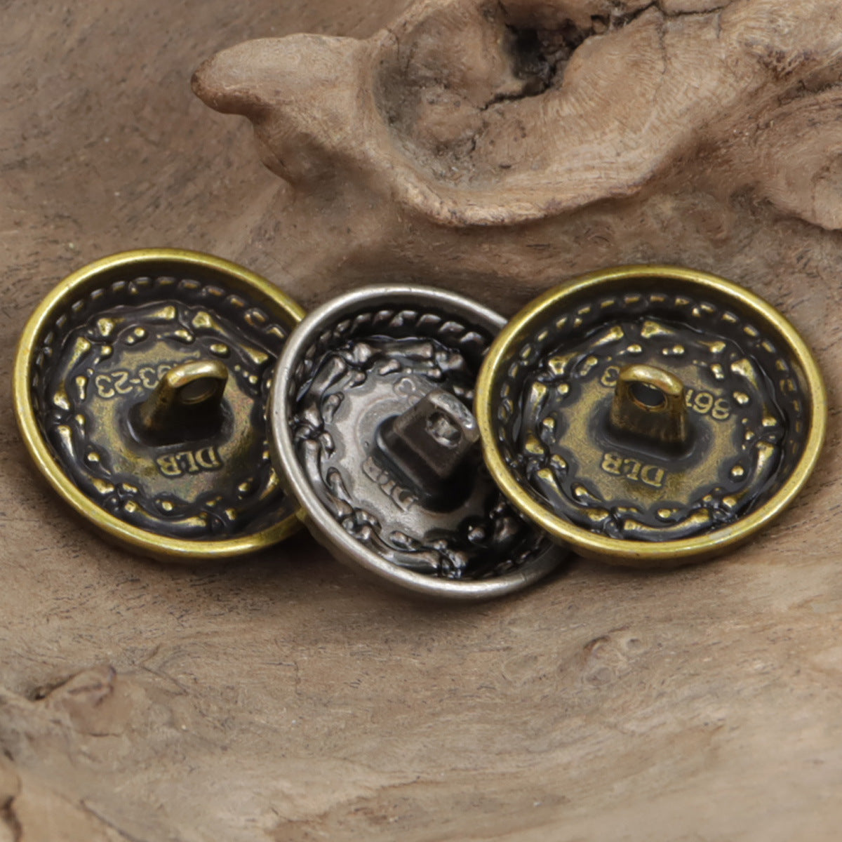Vintage Ethnic Bronze Metal Buttons for DIY Knitted Bags 10pcs