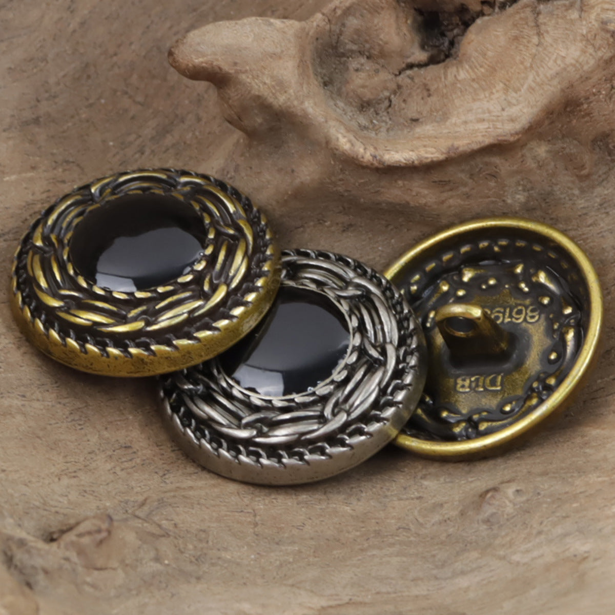 Vintage Ethnic Bronze Metal Buttons for DIY Knitted Bags 10pcs