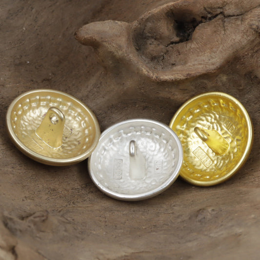 Snakeskin Pattern Gold Metal Buttons for Shoe Bag Decor 10pcs