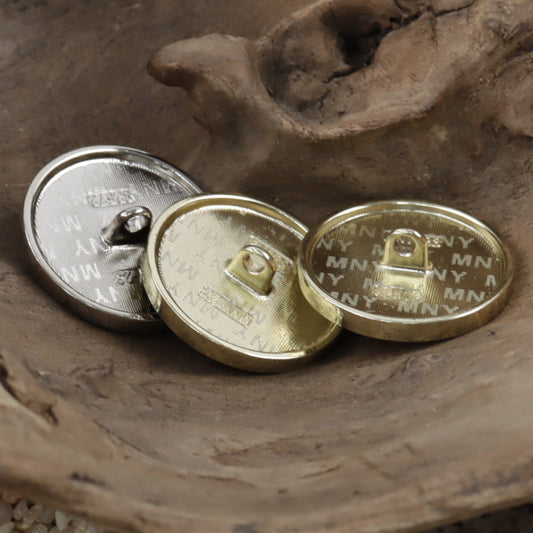 Embellished Floral White Gold Tone Metal Personalized Buttons 10pcs