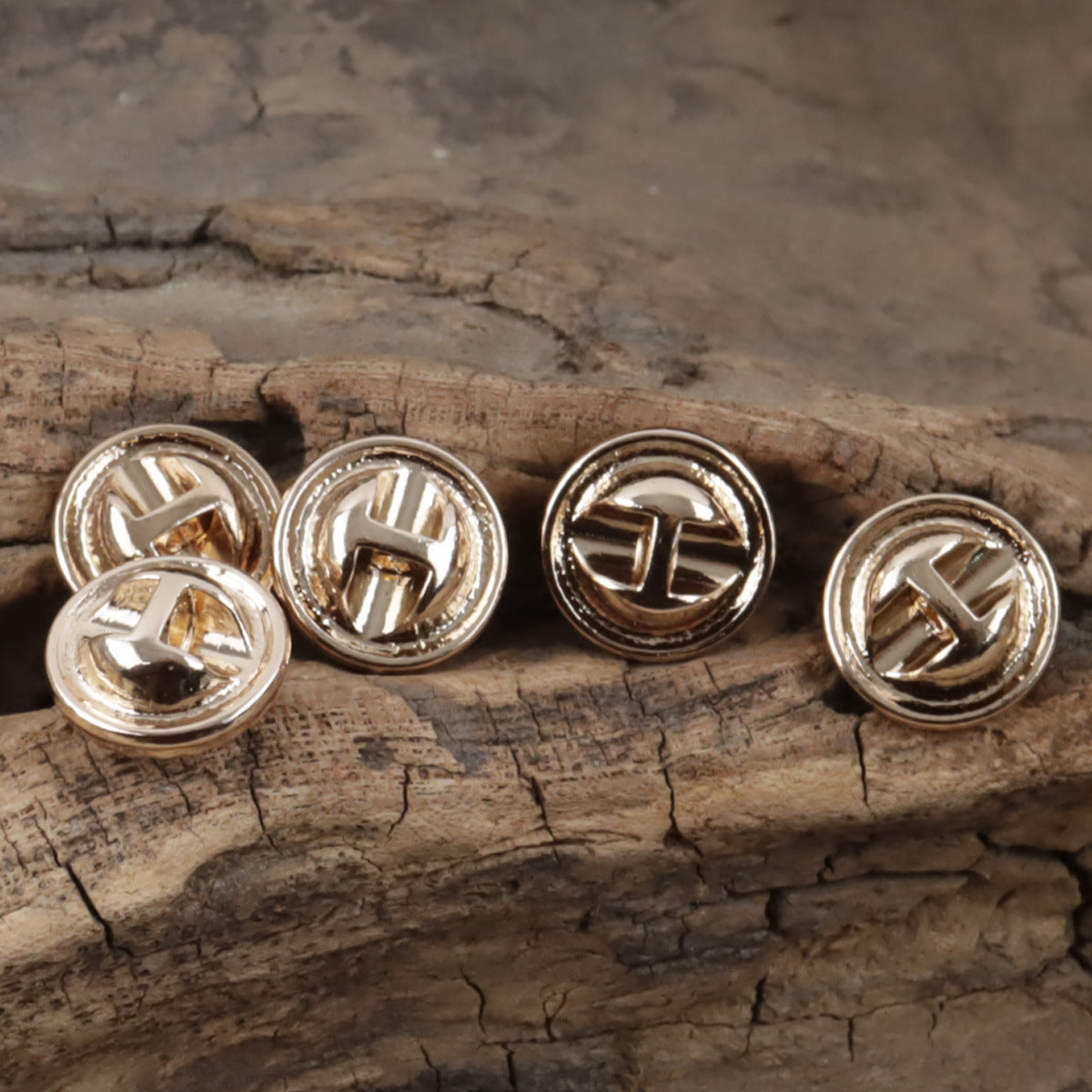 11.5mm Pearlescent Metal Buttons for Elegant Shirts 10pcs