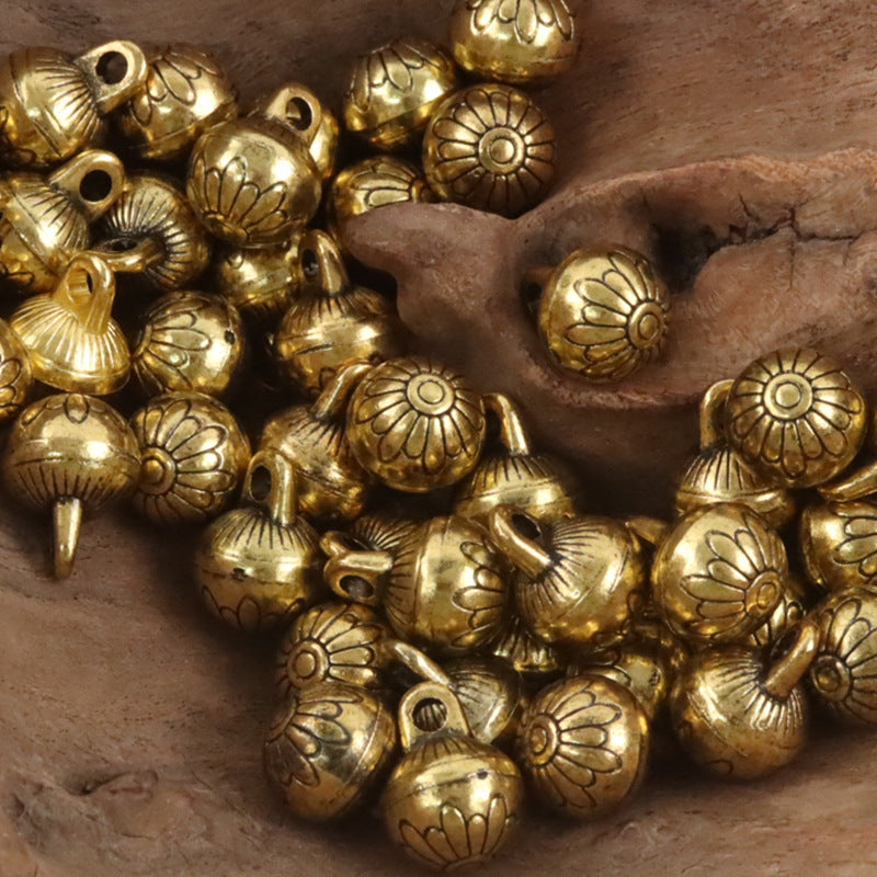 11.5mm Chinese Metal High-Foot Shank Buttons 10PCS Gold 1