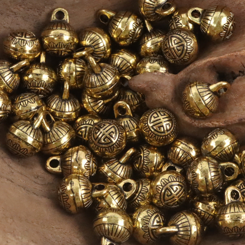 11.5mm Chinese Metal High-Foot Shank Buttons 10PCS Gold 3