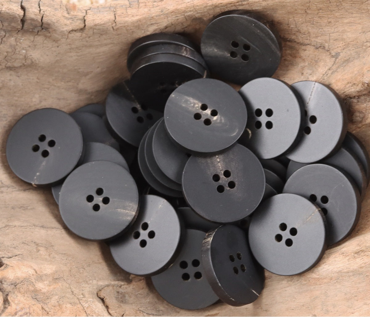 Traditional Chinese Ink Art Horn Buttons,10pcs B