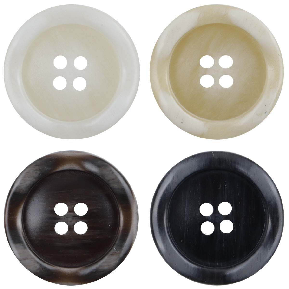 Irregular Lace Wood Grain Resin Buttons for Windbreakers Coats 30pcs